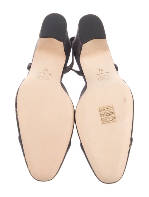 Chanel 2022 Interlocking CC Logo Slingback Pumps