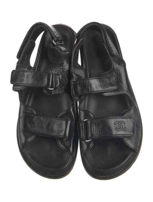 Chanel 2019 Interlocking CC Logo Slingback Sandals