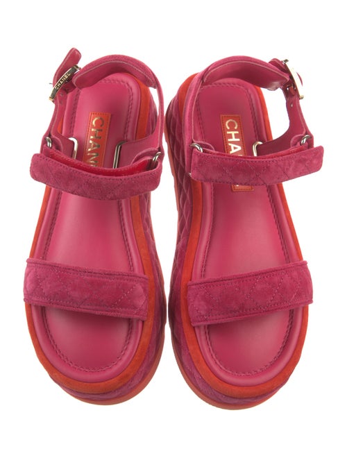 Chanel 2022 Interlocking CC Logo Sandals