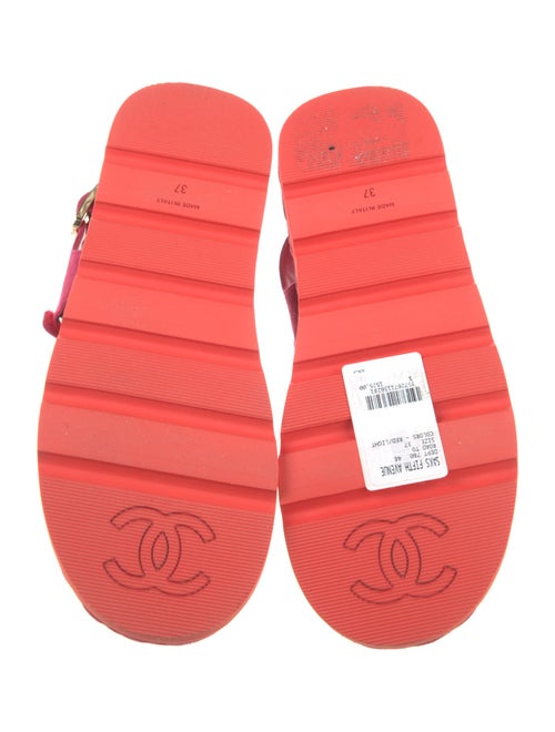 Chanel 2022 Interlocking CC Logo Sandals
