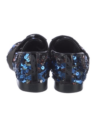 Chanel Interlocking CC Logo Sequins Oxfords