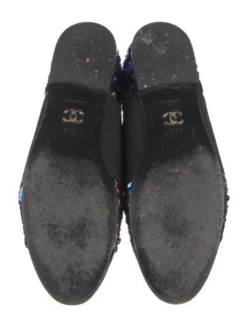 Chanel Interlocking CC Logo Sequins Oxfords