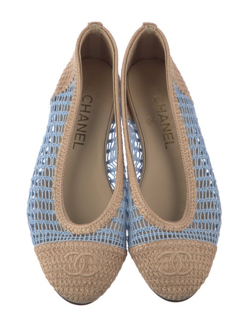 Chanel 2025 Interlocking CC Logo Ballet Flats