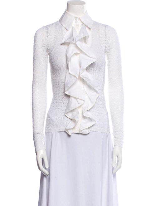 Chanel 2020 Long Sleeve Button-Up Top