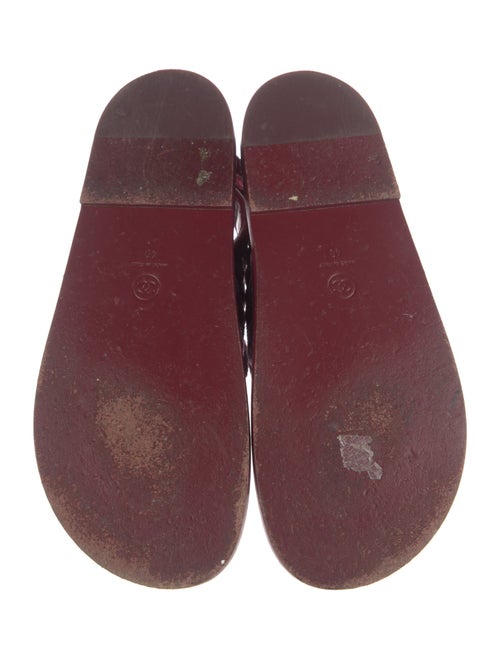 Chanel 2021 Interlocking CC Logo Slingback Sandals