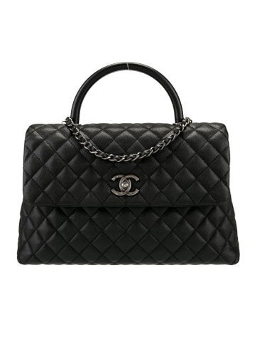 Chanel Handle Bags Medium Caviar Coco Bag