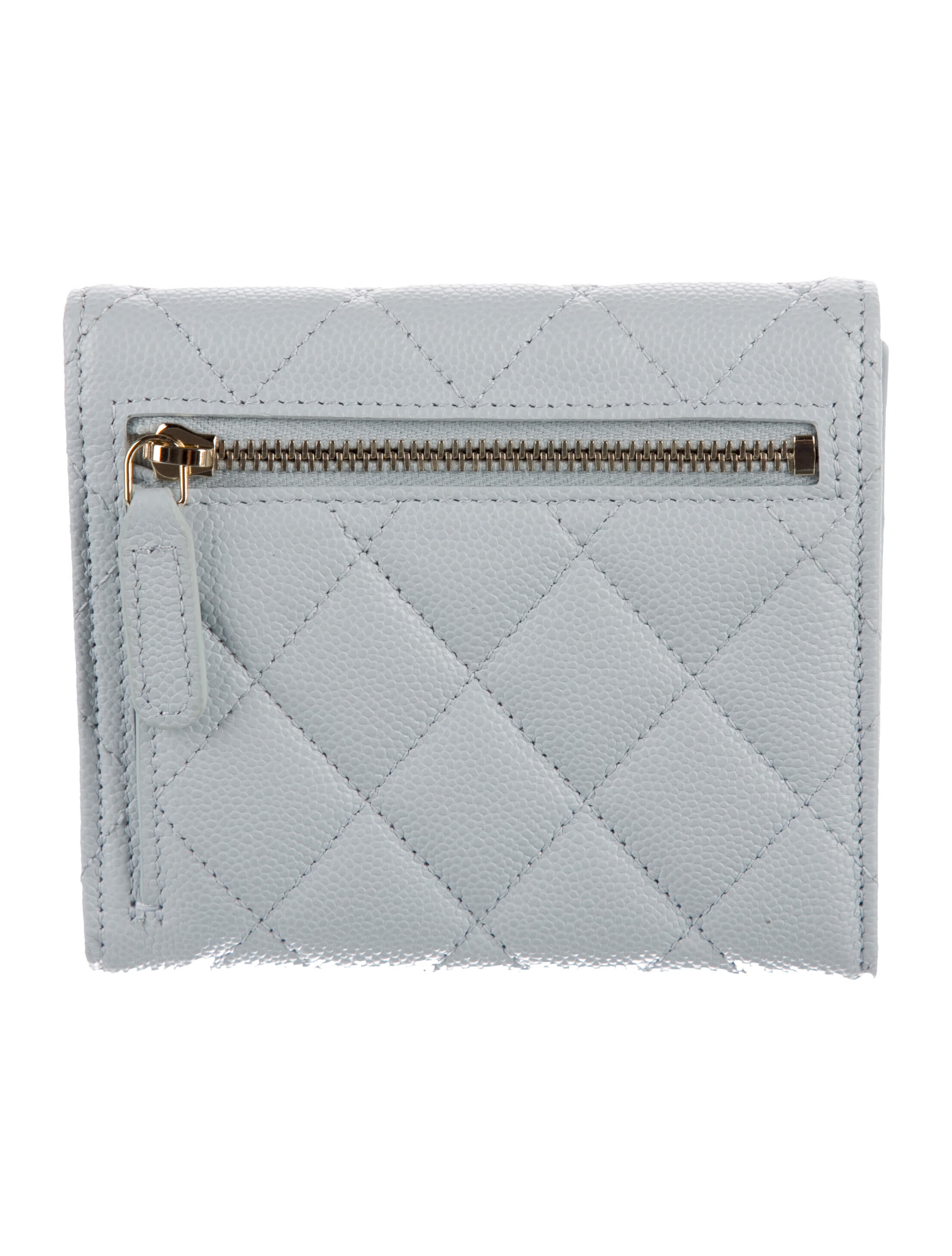 Chanel Interlocking CC Logo Compact Wallet