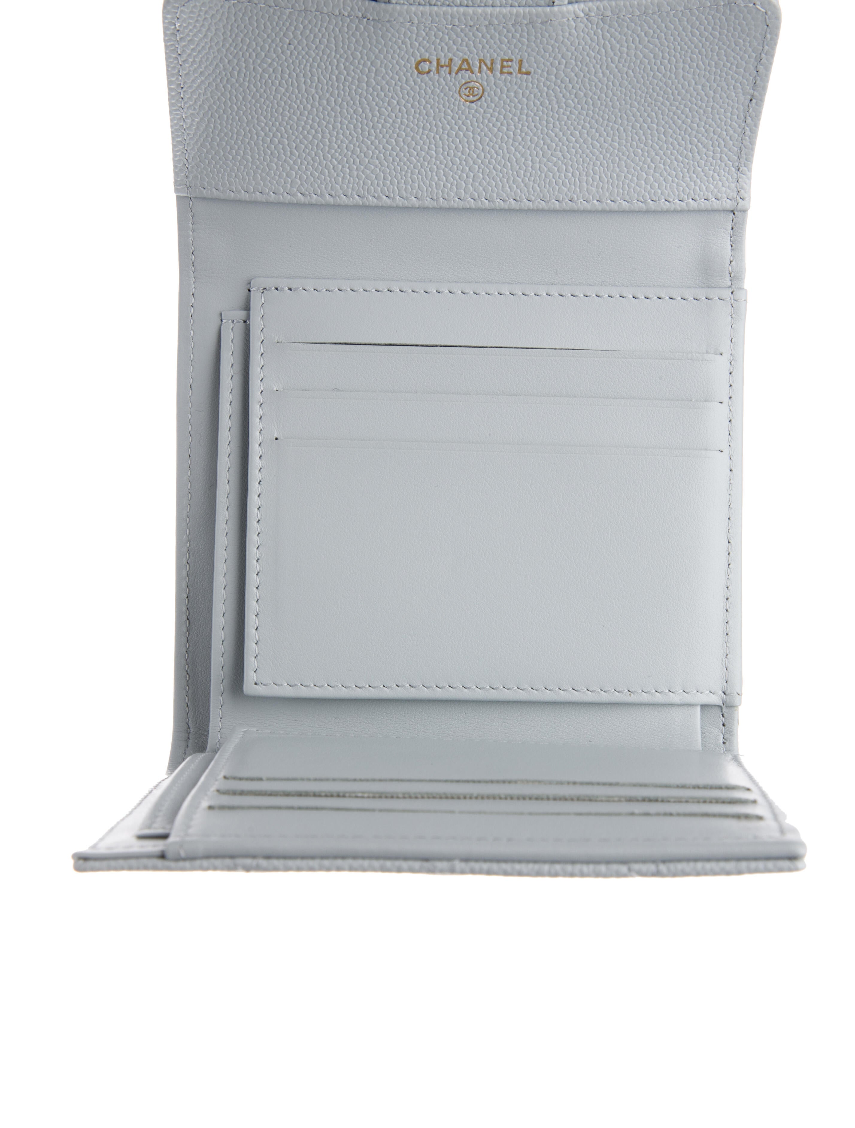 Chanel Interlocking CC Logo Compact Wallet