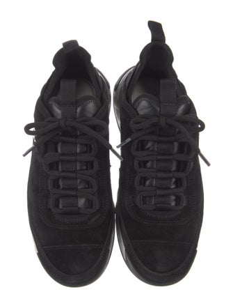 Chanel Interlocking CC Logo Suede Sneakers