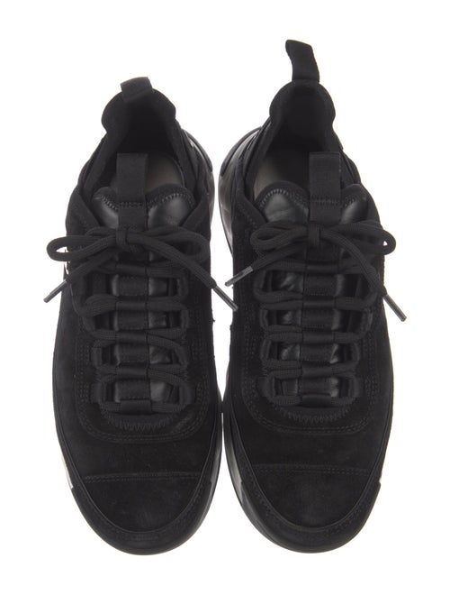 Chanel Interlocking CC Logo Suede Sneakers