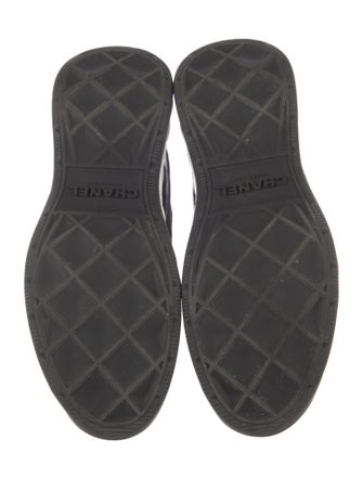 Chanel Interlocking CC Logo Suede Sneakers