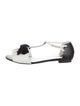Chanel 2006 Interlocking CC Logo T-Strap Sandals