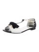 Chanel 2006 Interlocking CC Logo T-Strap Sandals