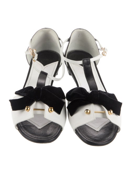 Chanel 2006 Interlocking CC Logo T-Strap Sandals
