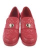 Chanel Interlocking CC Logo Lambskin Loafers