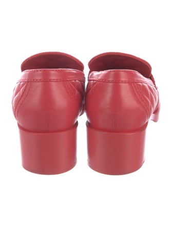Chanel Interlocking CC Logo Lambskin Loafers