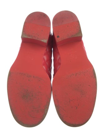 Chanel Interlocking CC Logo Lambskin Loafers