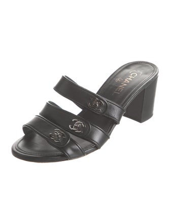 Chanel 2019 Interlocking CC Logo Slides