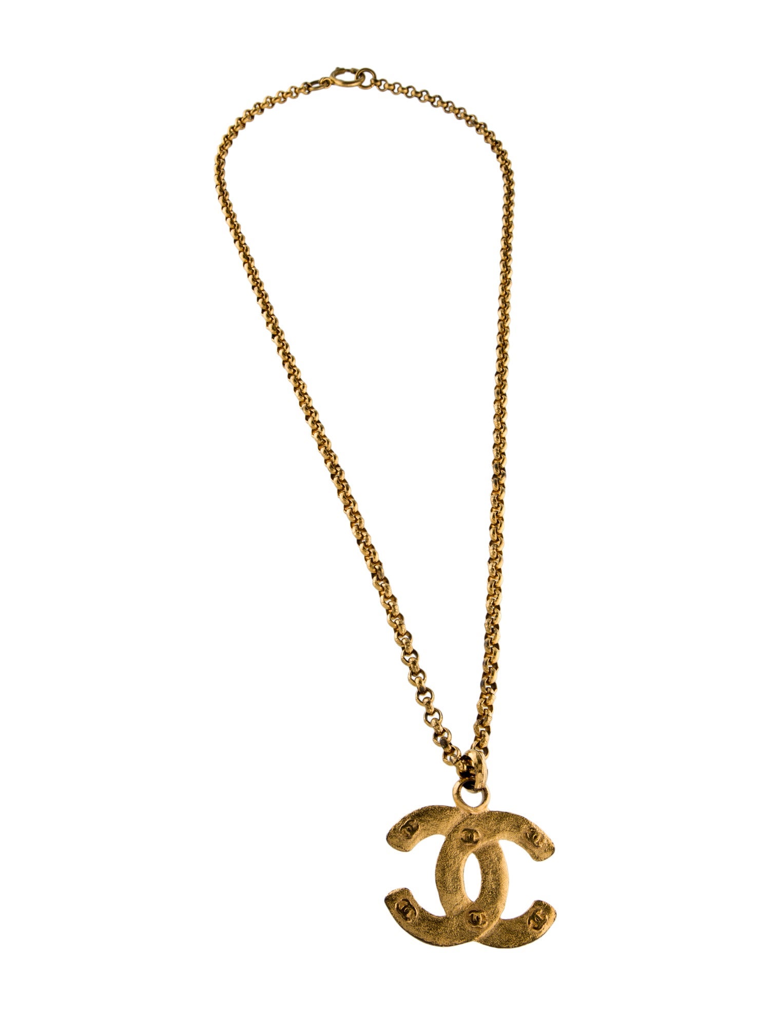 Chanel Vintage CC Pendant Necklace