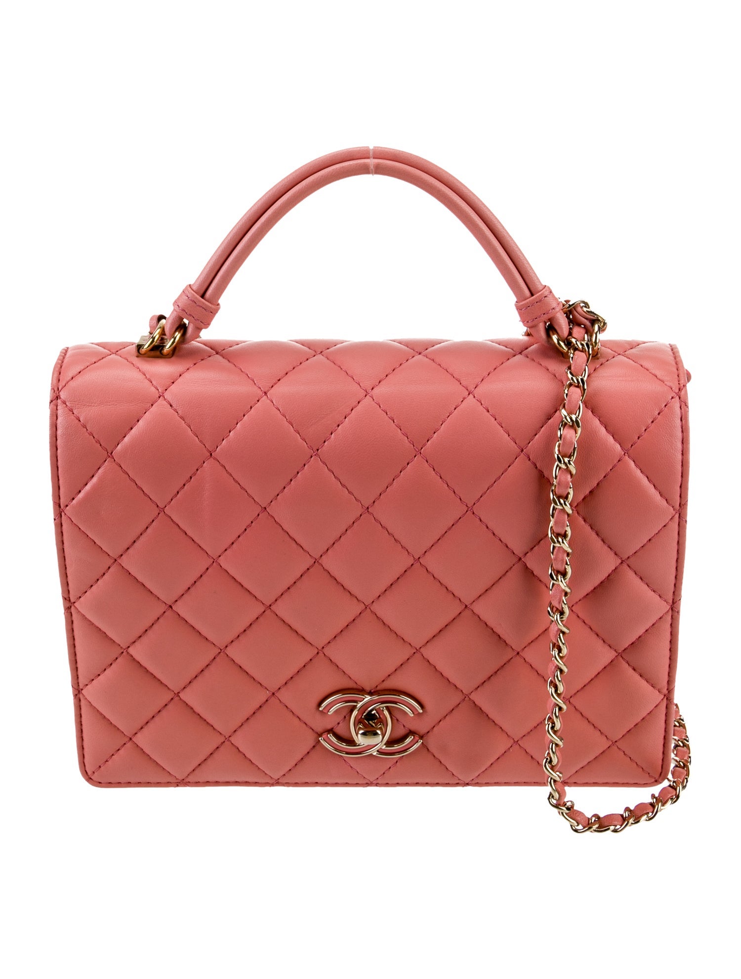 Chanel Small Handle Tied Flap Bag