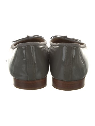 Chanel Interlocking CC Logo Patent Leather Ballet Flats