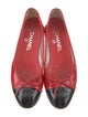 Chanel Interlocking CC Logo Patent Leather Ballet Flats
