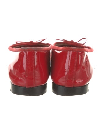 Chanel Interlocking CC Logo Patent Leather Ballet Flats