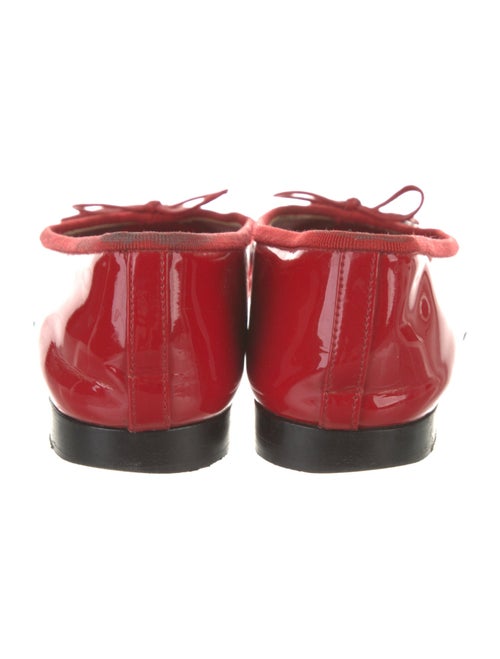 Chanel Interlocking CC Logo Patent Leather Ballet Flats