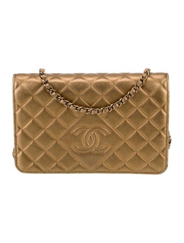 Chanel Crossbody Bags Diamond CC Wallet On Chain
