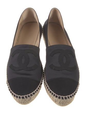 Chanel Interlocking CC Logo Nylon Espadrilles