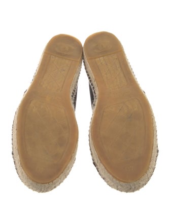Chanel Interlocking CC Logo Nylon Espadrilles