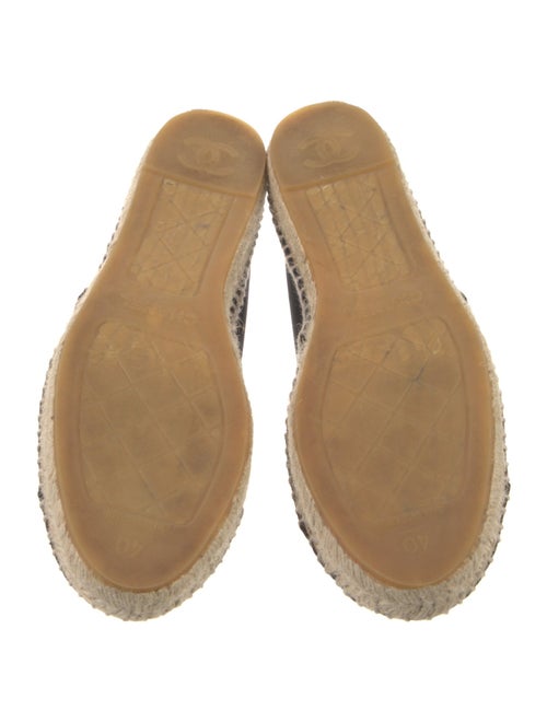 Chanel Interlocking CC Logo Nylon Espadrilles
