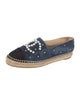 Chanel Interlocking CC Logo Suede Espadrilles