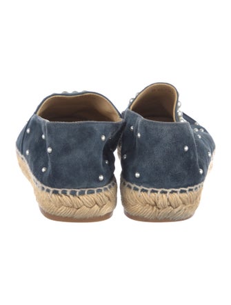 Chanel Interlocking CC Logo Suede Espadrilles