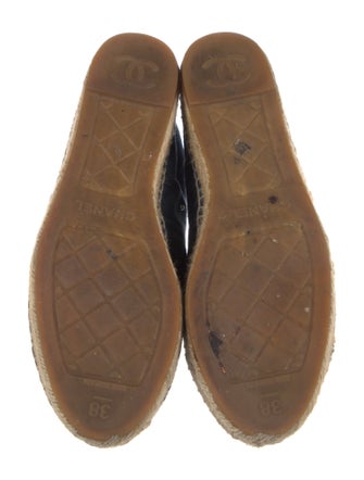 Chanel Interlocking CC Logo Suede Espadrilles