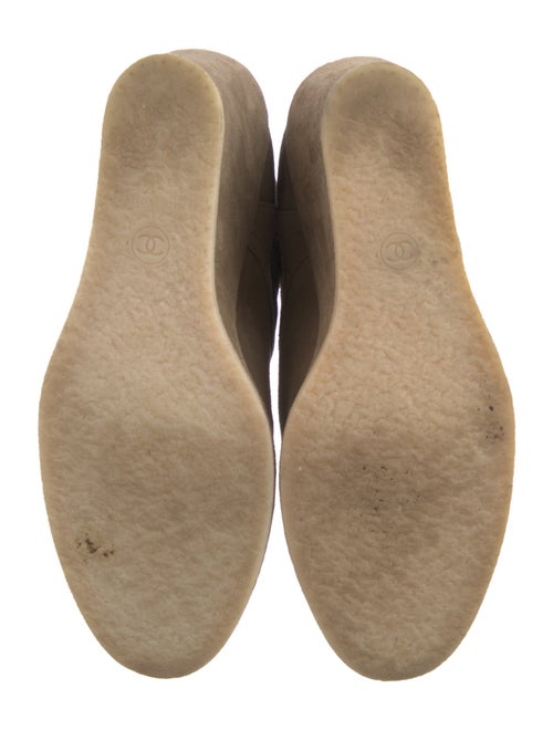 Chanel 2015 Interlocking CC Logo Lace-Up Boots