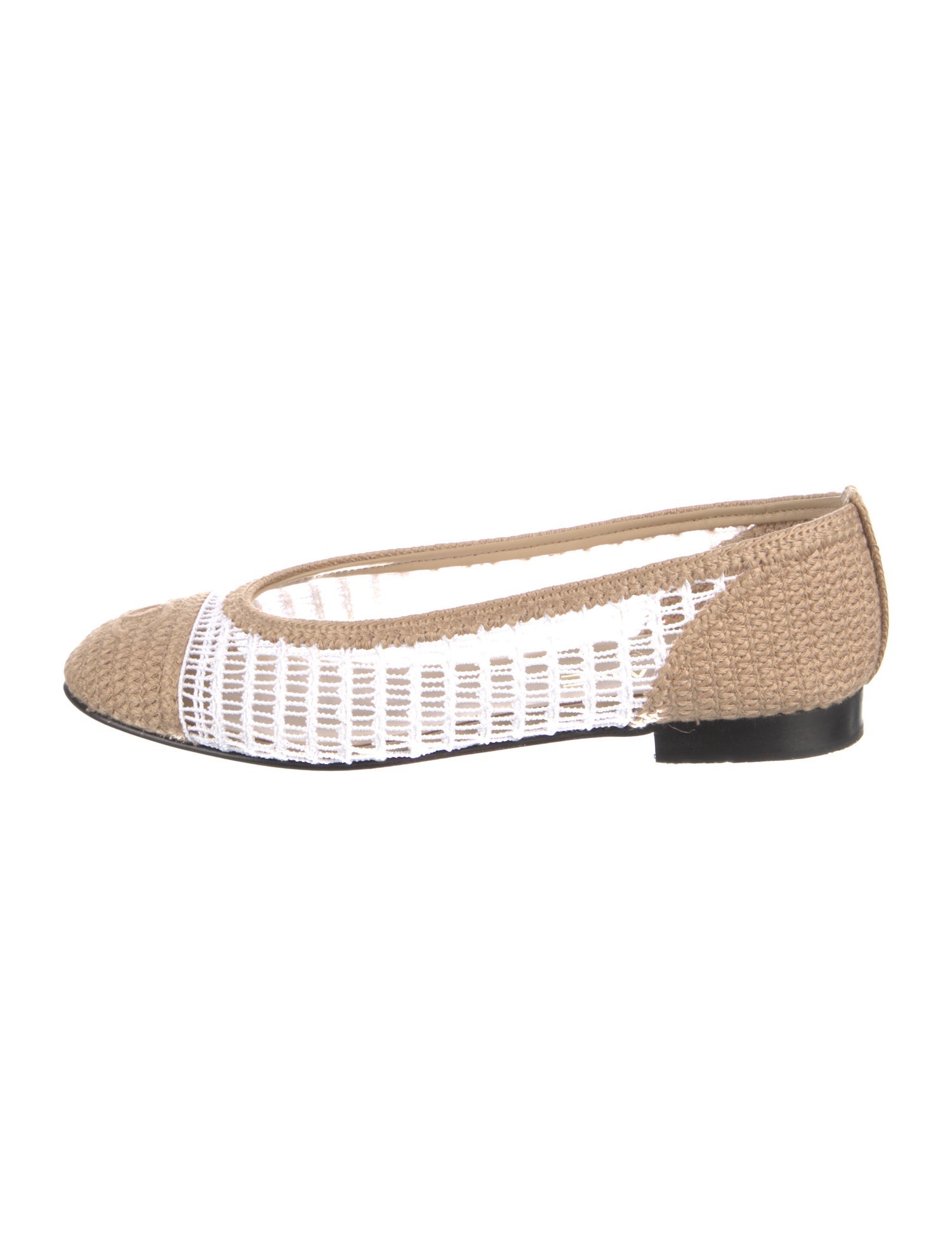 Chanel 2025 Interlocking CC Logo Ballet Flats