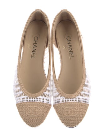 Chanel 2025 Interlocking CC Logo Ballet Flats