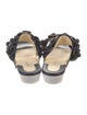 Chanel Interlocking CC Logo Leather Slides
