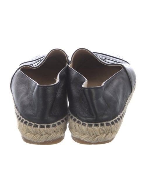 Chanel Interlocking CC Logo Lambskin Espadrilles