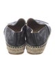 Chanel Interlocking CC Logo Lambskin Espadrilles