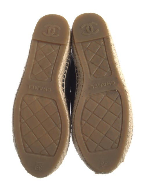 Chanel Interlocking CC Logo Lambskin Espadrilles