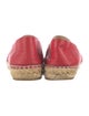 Chanel Interlocking CC Logo Leather Espadrilles
