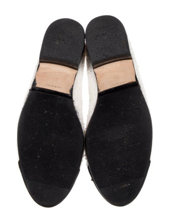 Chanel Interlocking CC Logo Tweed Flats