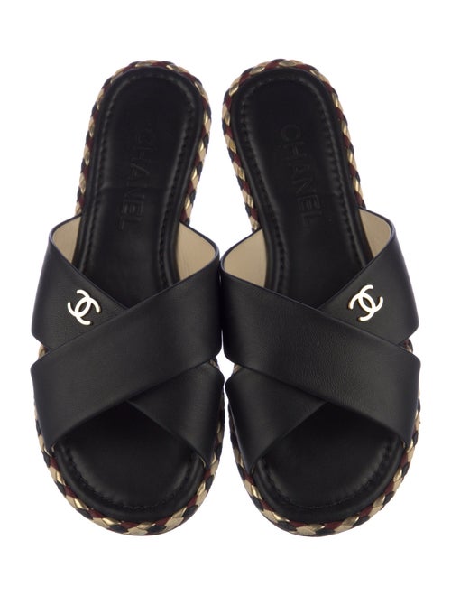 Chanel 2017 Interlocking CC Logo Slides