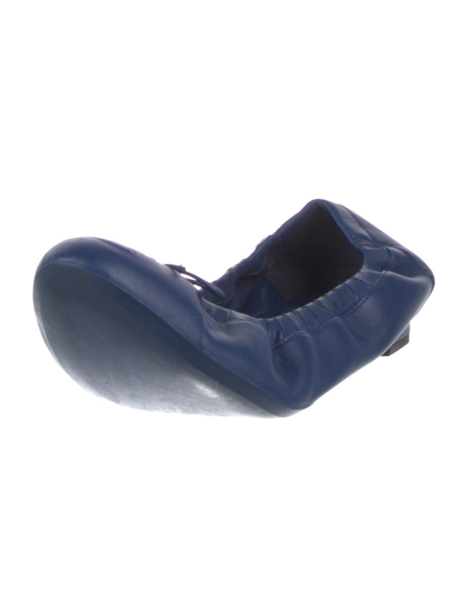 Chanel Interlocking CC Logo Leather Ballet Flats