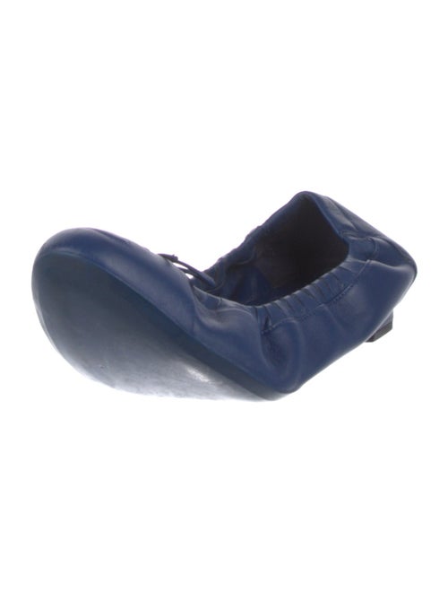 Chanel Interlocking CC Logo Leather Ballet Flats