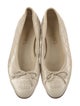 Chanel Interlocking CC Logo Leather Ballet Flats