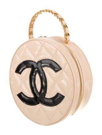 Chanel Patent Round CC Handle Bag