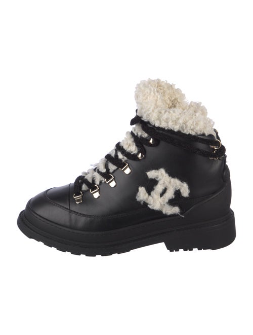 Chanel 2020 Interlocking CC Logo Combat Boots